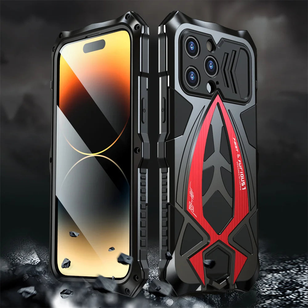 Shockproof Metal Armor Case for iPhone Case - DealJustDeal