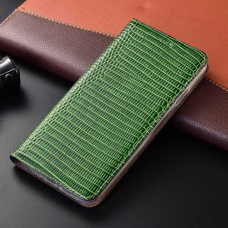 Lizard Grain Genuine Leather Google Case - DealJustDeal