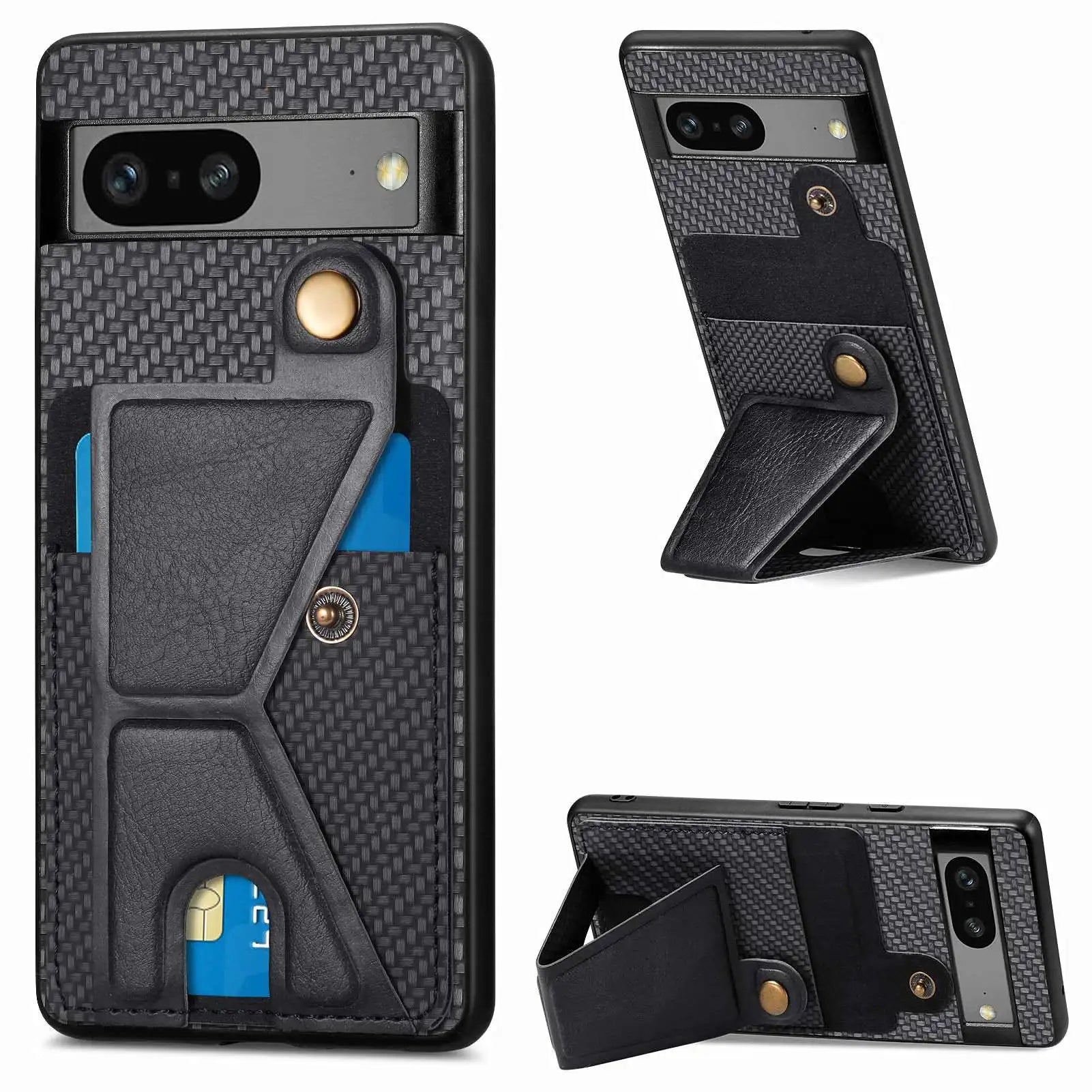 Foldable Kickstand Card Slots Wallet Google Case - DealJustDeal