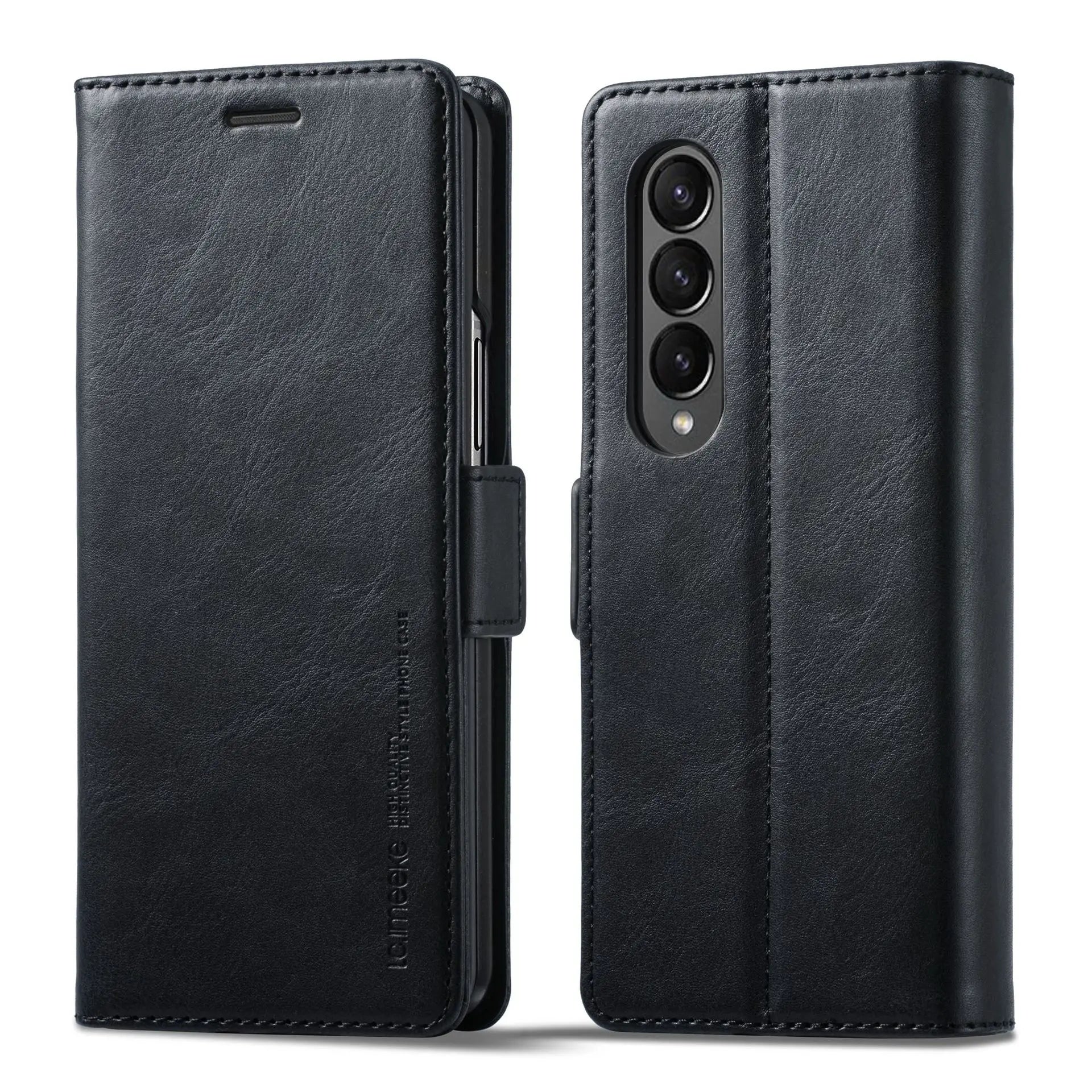 Magnetic Protective Cards Slot Wallet Leather Galaxy Z Fold Case - DealJustDeal