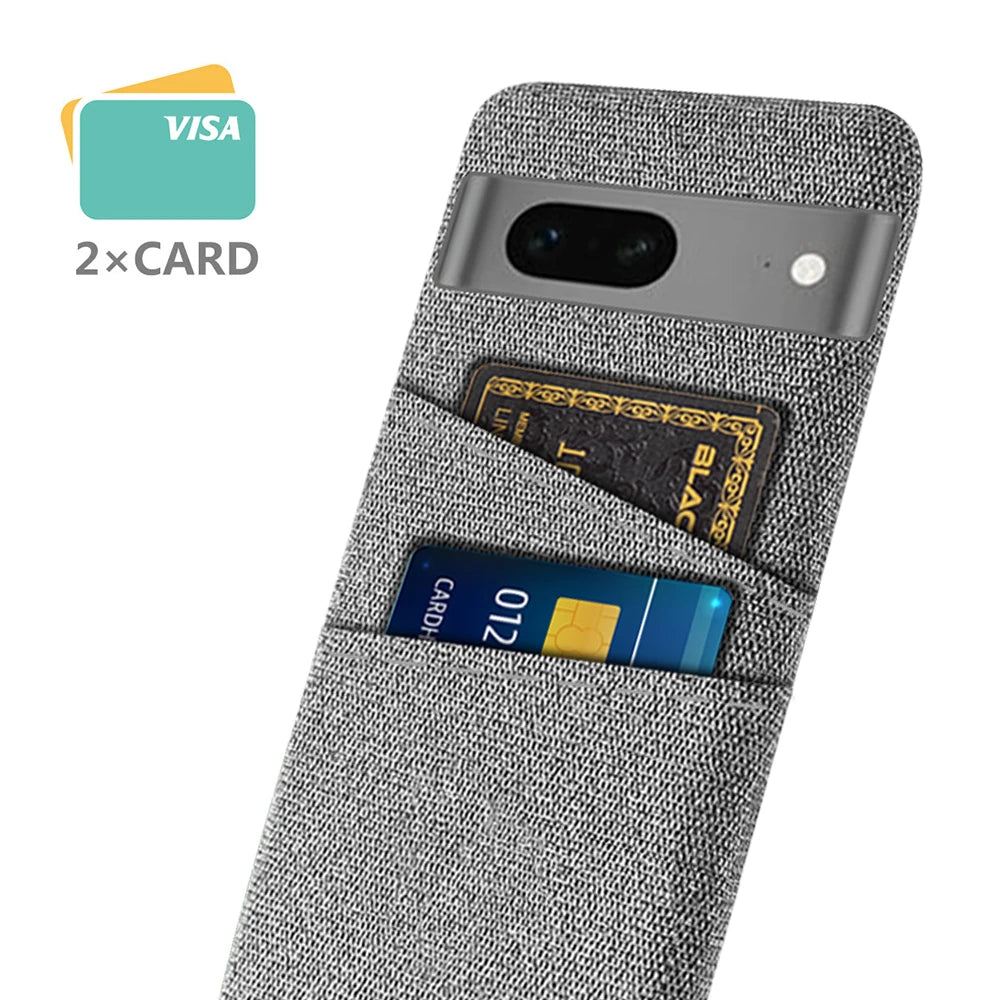 Dual Card Fabric Cloth Google Case - DealJustDeal