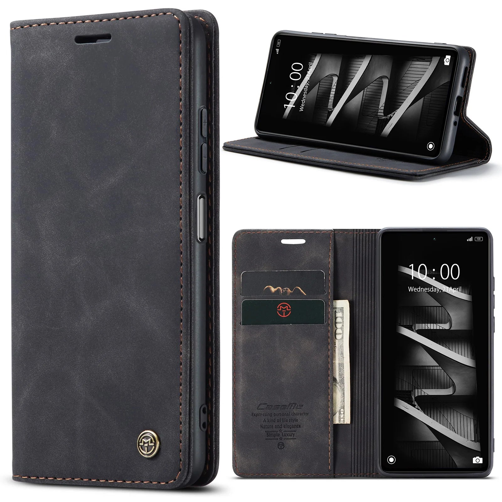 Magnetic Flip Wallet Leather Galaxy A and M Case - DealJustDeal