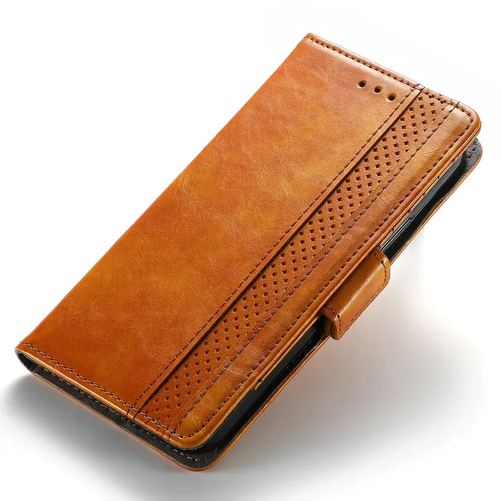 RFID 360 Protect Flip Leather Google Case - DealJustDeal