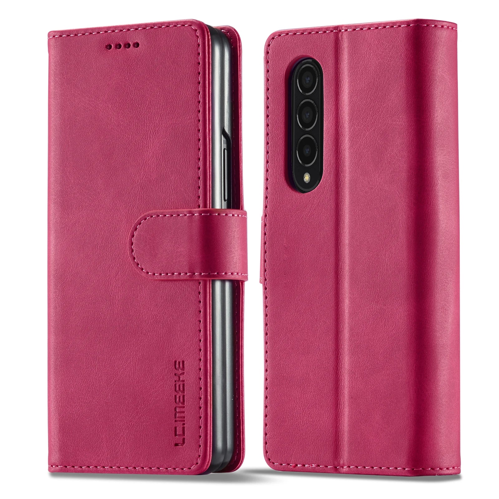 Folding Flip Leather Wallet Galaxy Z Fold Case - DealJustDeal