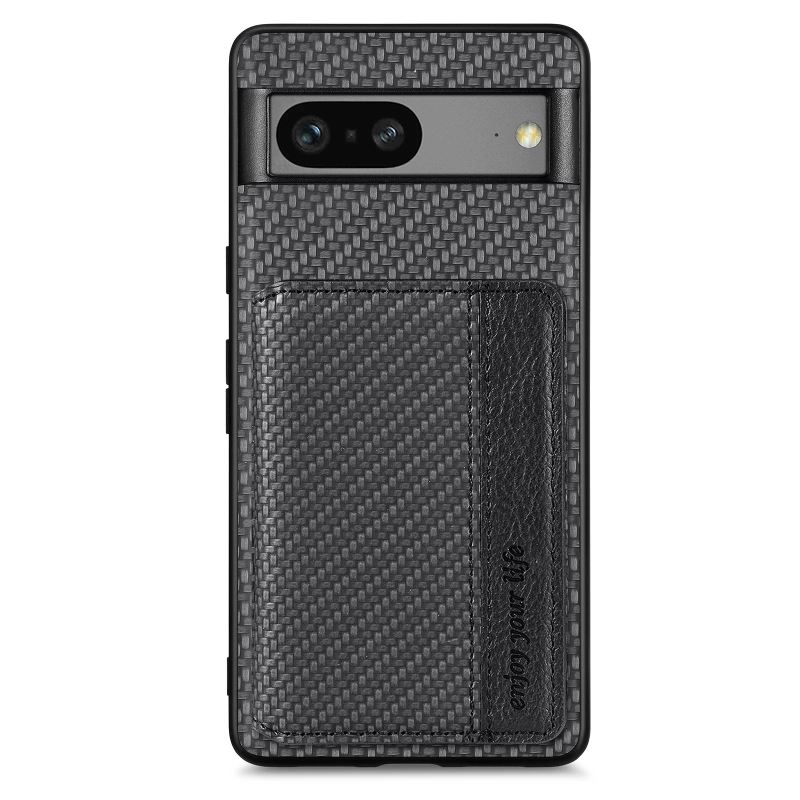 Carbon Fiber Pattern Wallet Leather Google Case - DealJustDeal