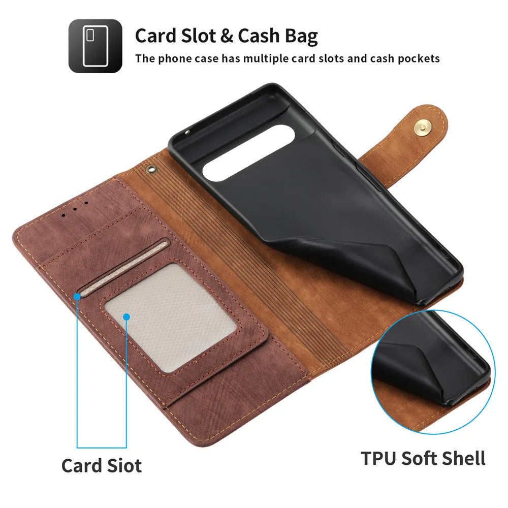 Shockproof Flip Wallet Leather Google Case - DealJustDeal