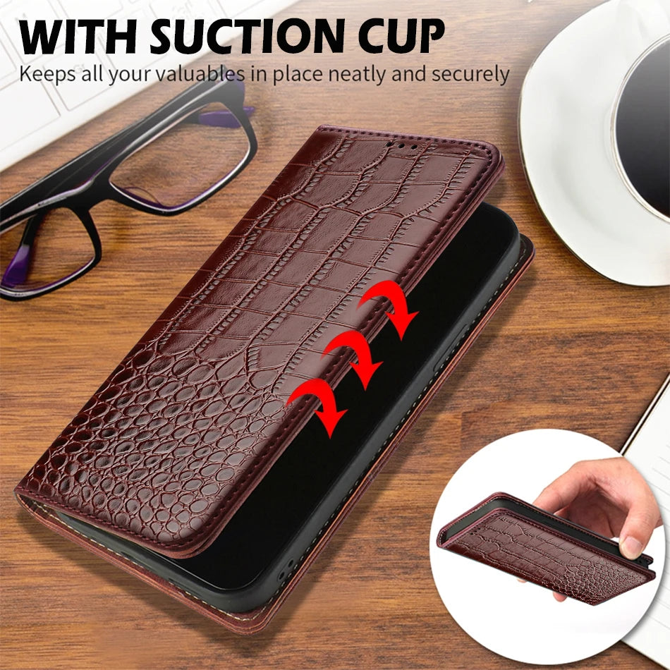 Leather Wallet iPhone Case - DealJustDeal