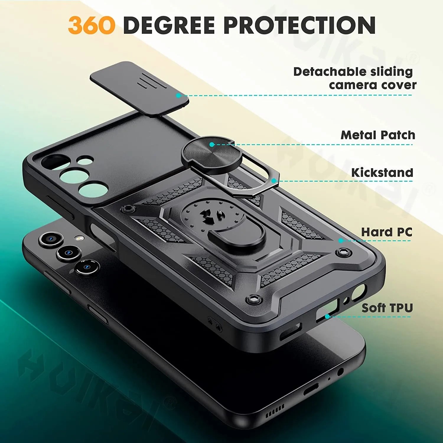 ShockProof Metal Brackets Lens Protection Galaxy M Case - DealJustDeal