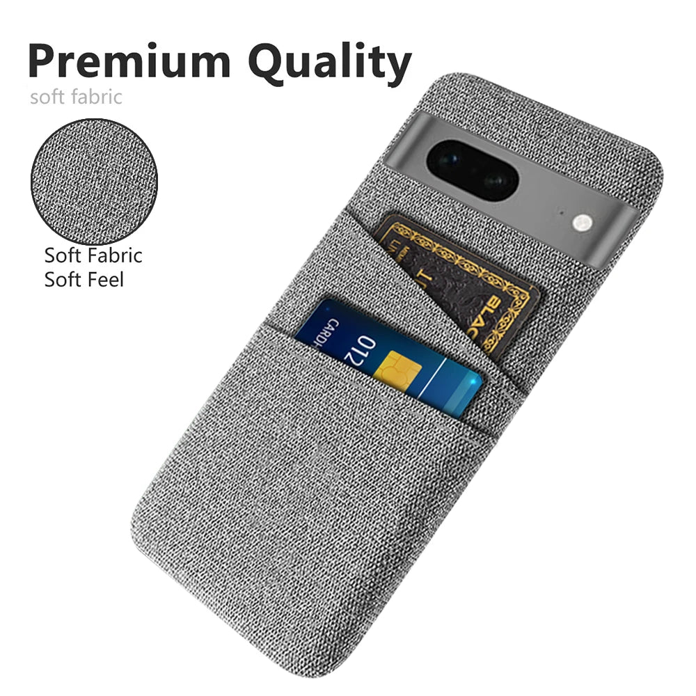 Dual Card Fabric Cloth Google Case - DealJustDeal