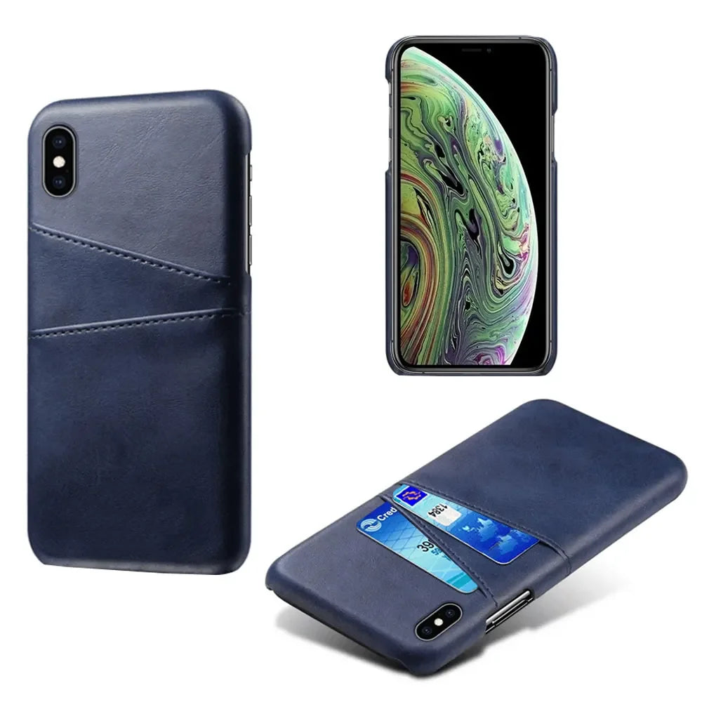 Card Holder Wallet Leather iPhone Case - DealJustDeal