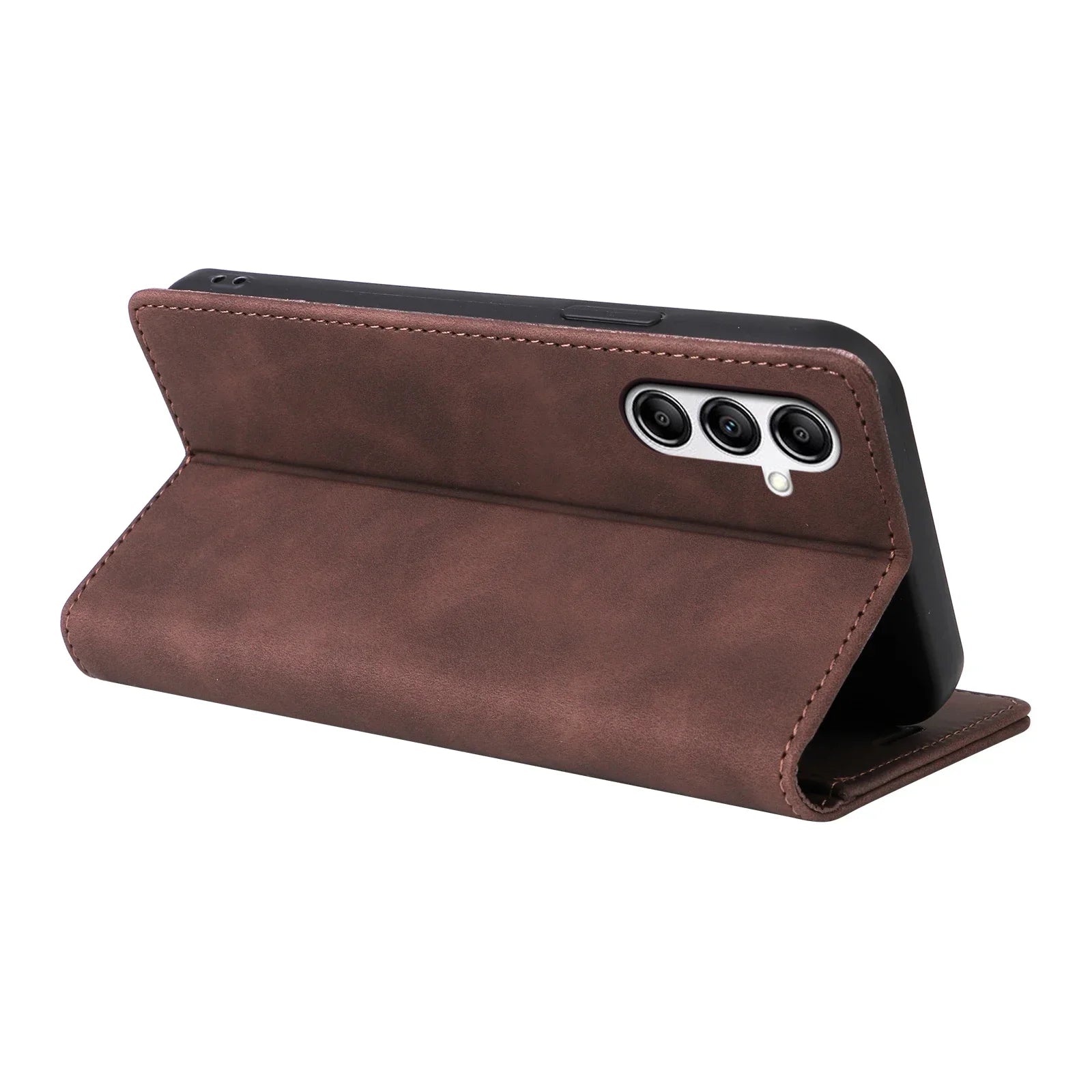 Flip Book Leather Wallet Galaxy A Case - DealJustDeal