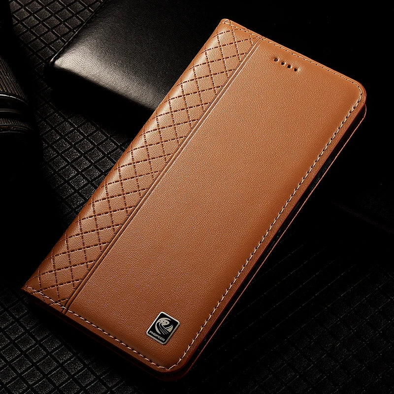 Magnetic Genuine Leather Galaxy Case - DealJustDeal