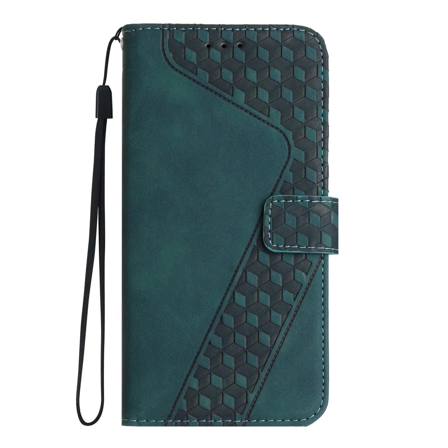 Embossed Wallet PU Leather Google Case - DealJustDeal