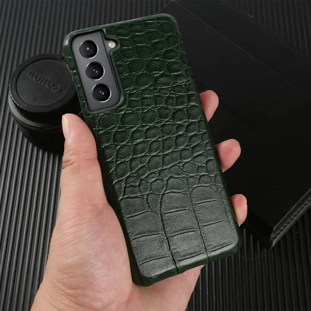 Luxury Genuine Leather galaxy A, Note and S Case - DealJustDeal