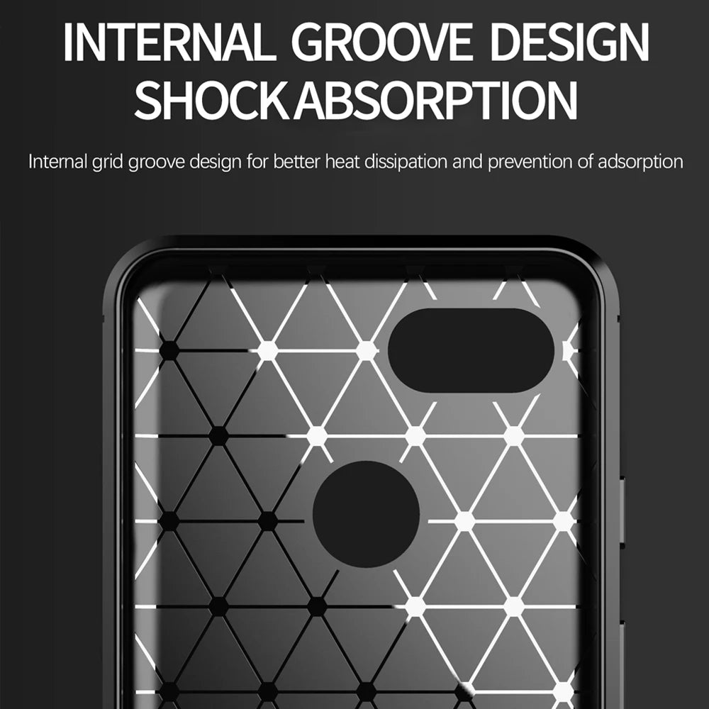 TPU Soft Shockproof Carbon Fiber Google Case - DealJustDeal