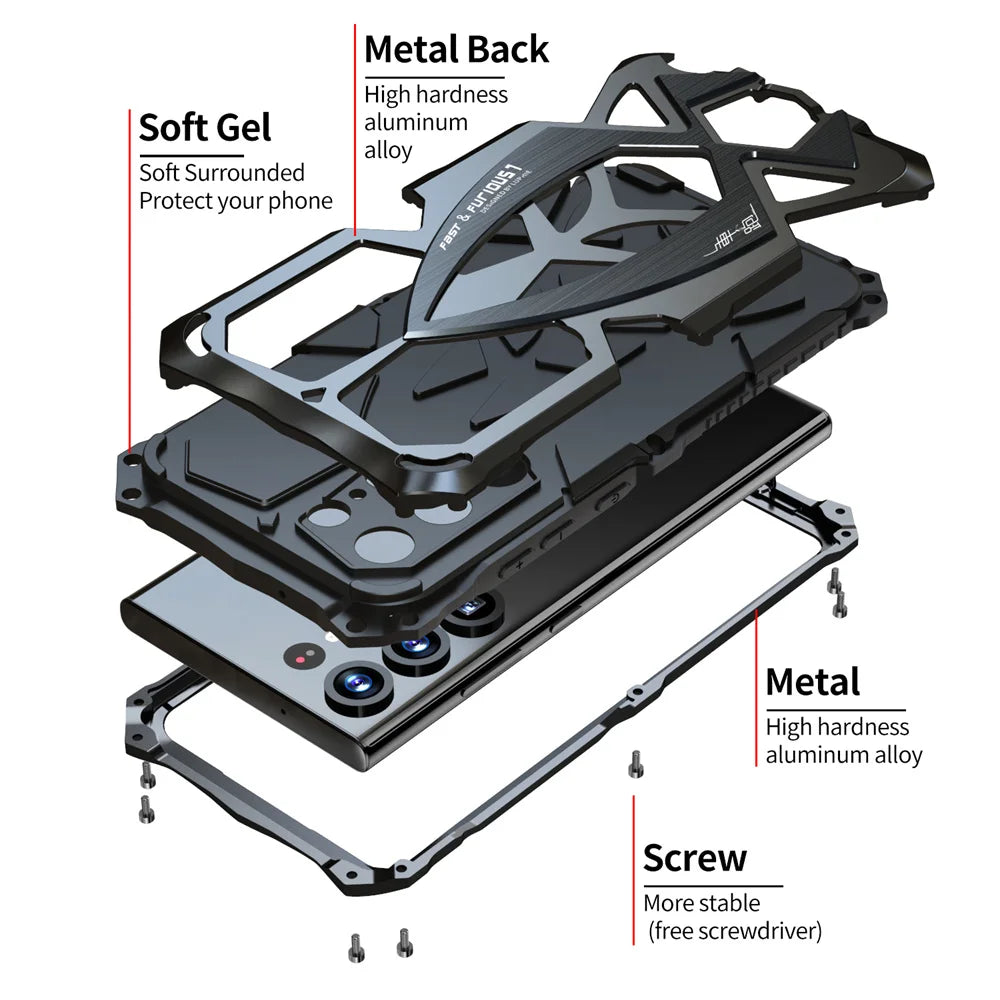 Shockproof Metal Military Bumper Rugged Galaxy S Case - DealJustDeal