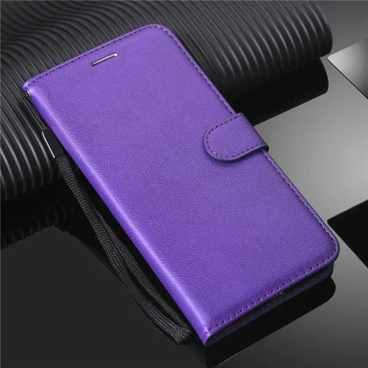 Leather Card Slots Wallet Holder Stand Flip iPhone Case - DealJustDeal