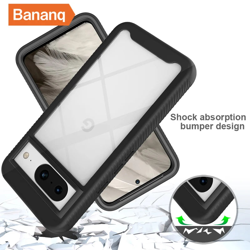 Shockproof Transparent Armor Google Case - DealJustDeal