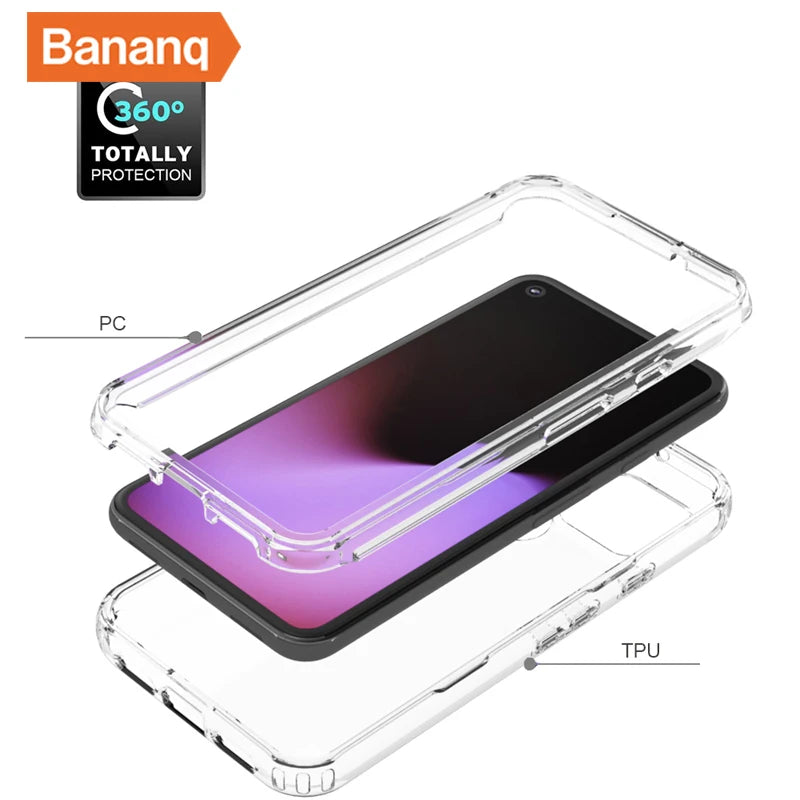 Transparent Gradient Color Shockproof Google Case - DealJustDeal