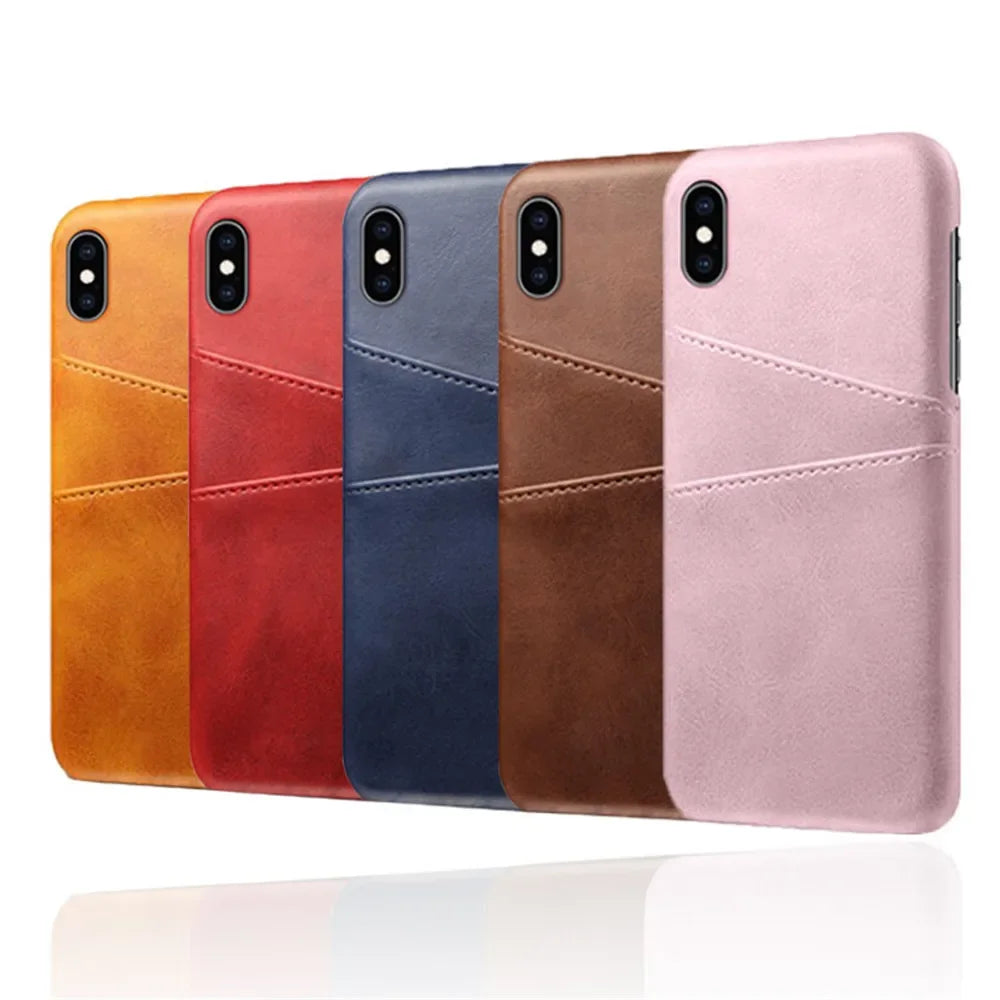 Card Pocket Leather iPhone Case - DealJustDeal