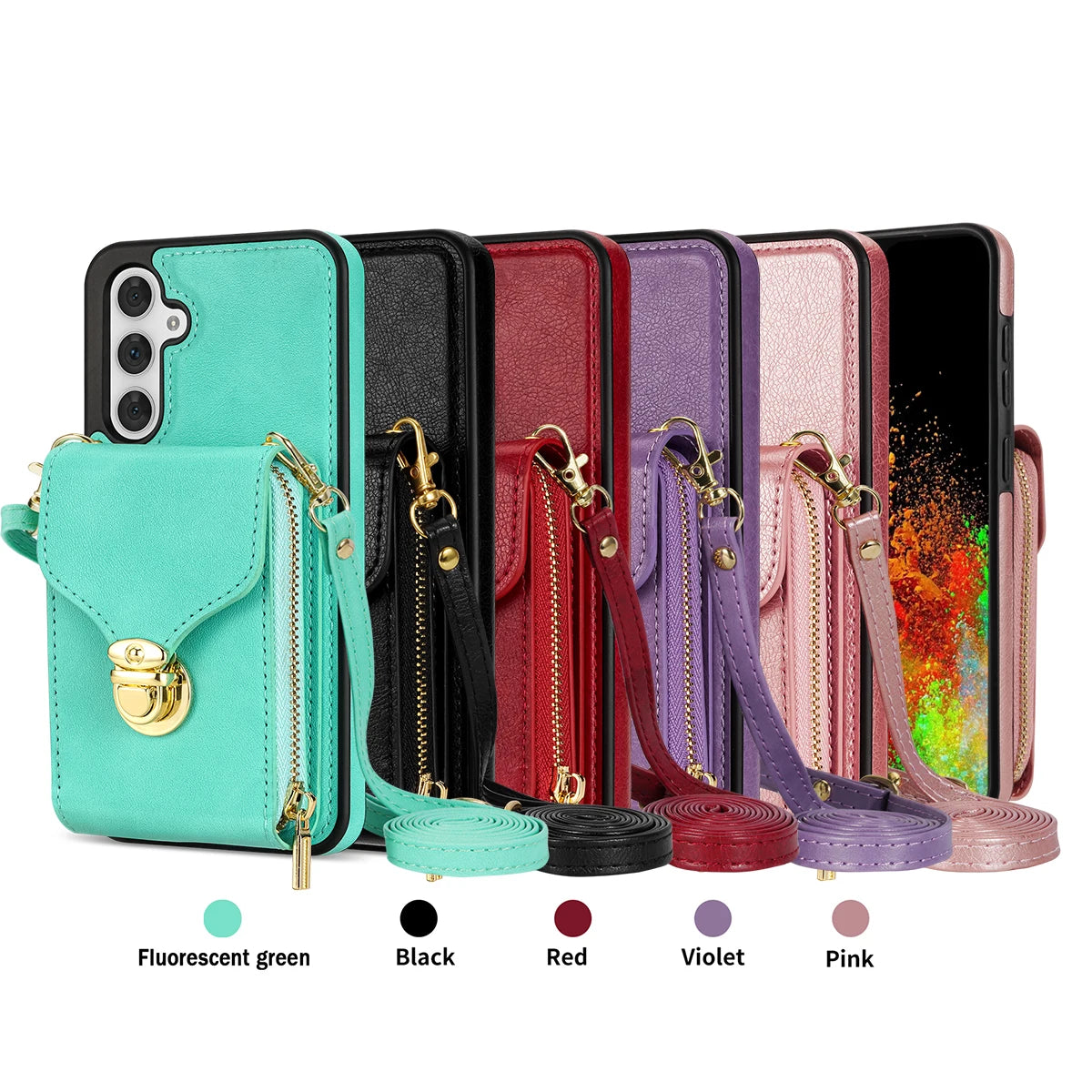 Card Slot Holder Wallet Leather Galaxy S Case - DealJustDeal