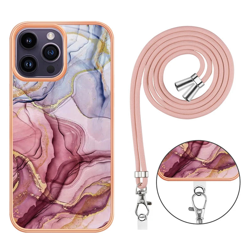 Crossbody Necklace Lanyard Cord iPhone Case - DealJustDeal