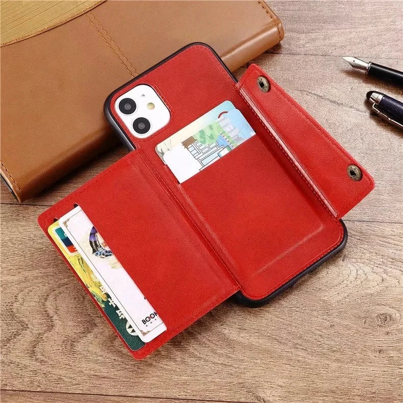 Magnetic Wallet Card Holder Galaxy A Case - DealJustDeal