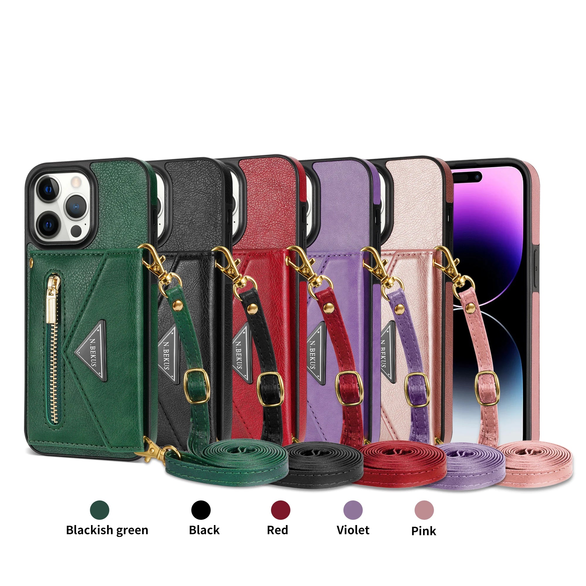 Crossbody Magnetic Leather Galaxy S Case - DealJustDeal