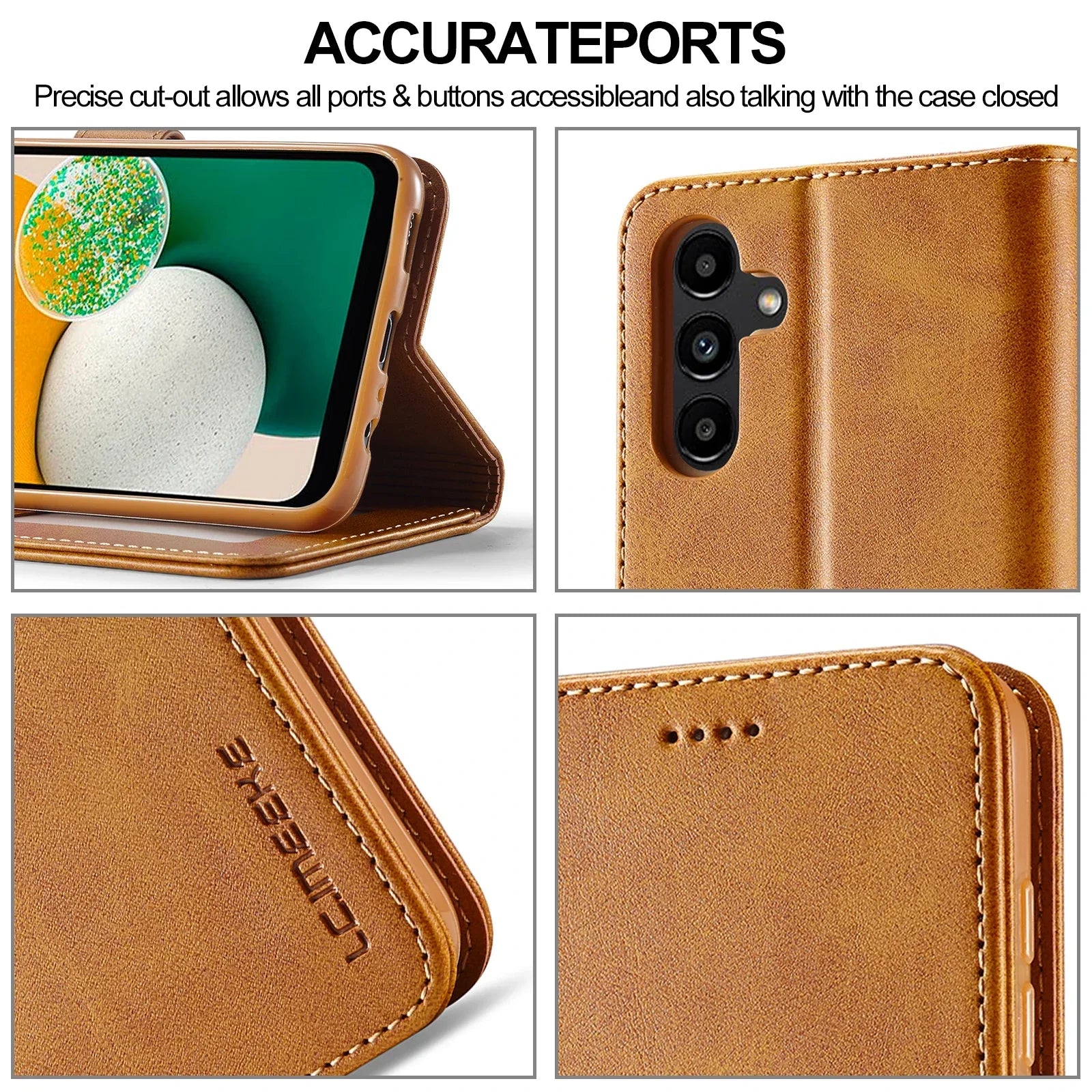 Wallet Leather Flip Galaxy A Case - DealJustDeal