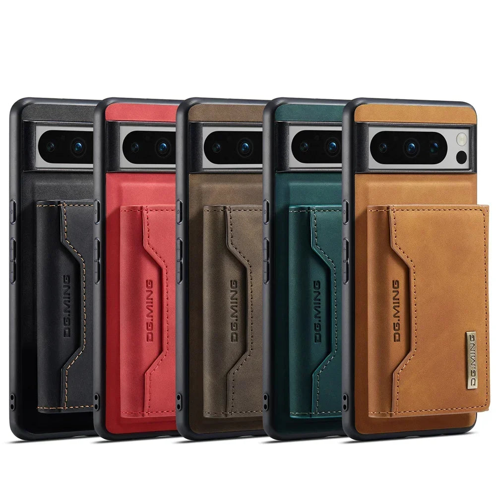 Detachable Leather Magnetic Wallet Google Case - DealJustDeal