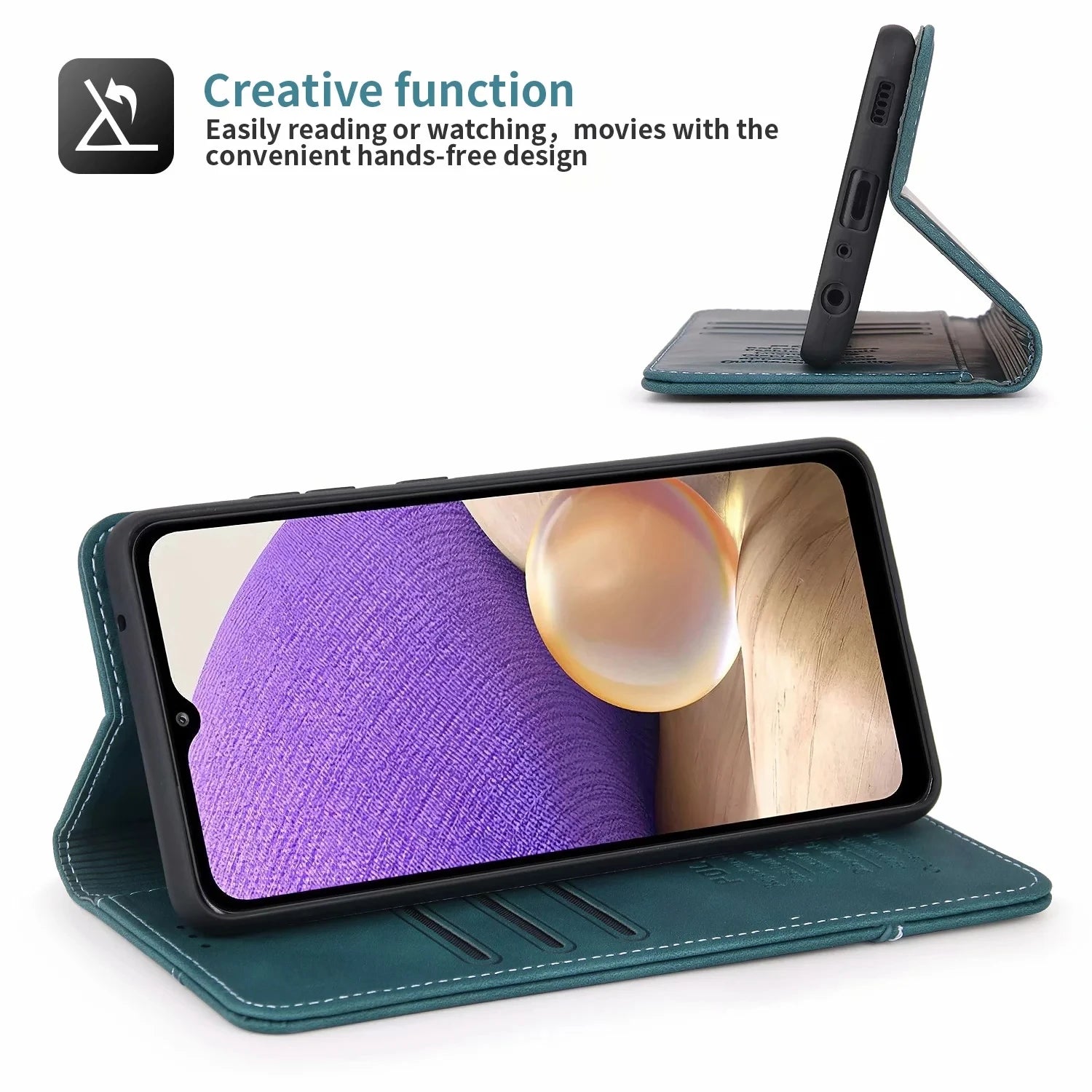 Magnetic Wallet Stand Flip Leather Galaxy A, M and S Case - DealJustDeal