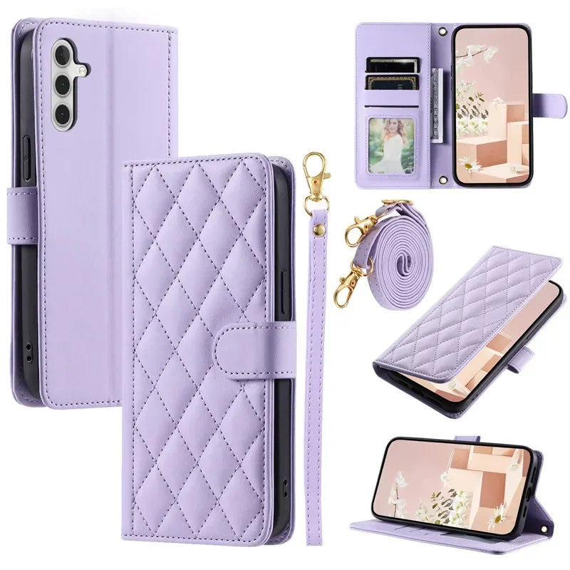 Wallet Card Flip Leather Galaxy A Case - DealJustDeal