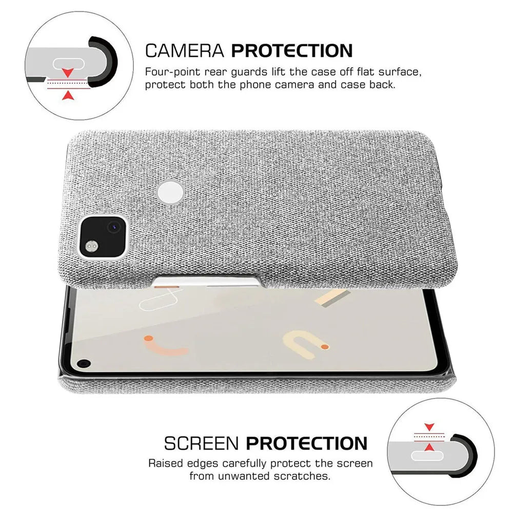 Fabric and Anti-Slip Grip Google Case - DealJustDeal