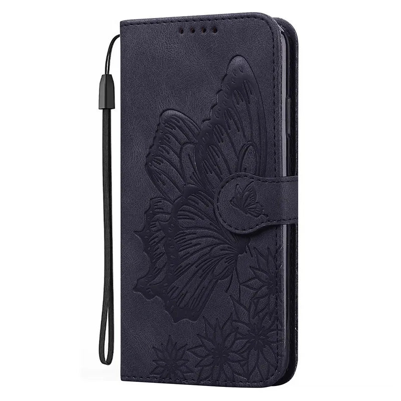 Butterfly Wallet Leather iPhone Case - DealJustDeal