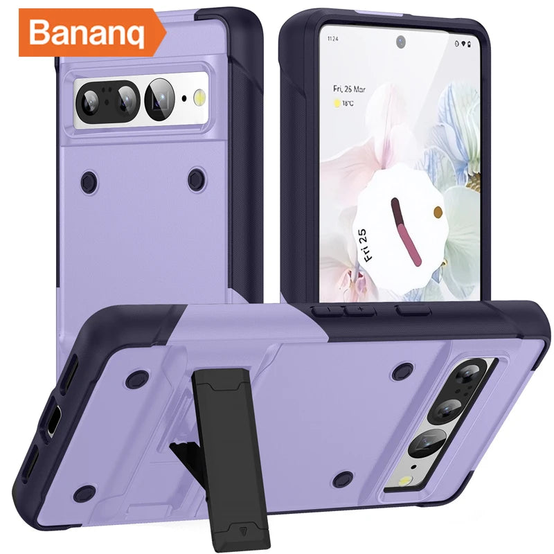 TPU Bumper Invisible Kickstand Armor Stand Google Case - DealJustDeal