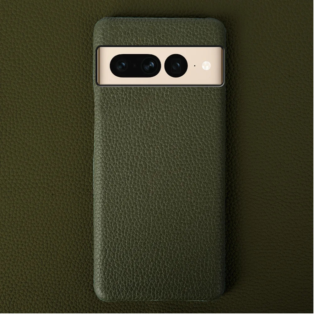 Litchi Design Genuine Leather Google Case - DealJustDeal