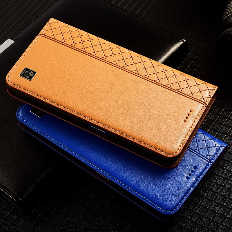 Magnetic Genuine Leather Galaxy Case - DealJustDeal