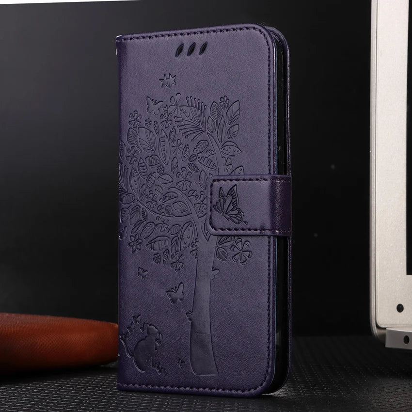 Card Slot Flip Leather galaxy A Case - DealJustDeal