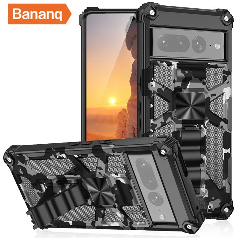 Camouflage Bracket Military Grade Holder Armor Google Case - DealJustDeal