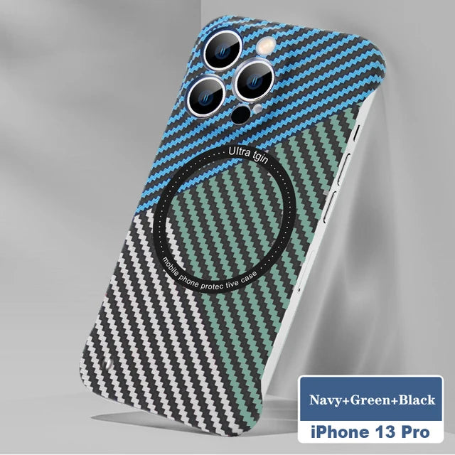 For Magsafe Magnetic Carbon Fiber Frameless iPhone Case - DealJustDeal