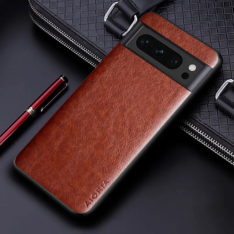 solid color design PU leather Google Case - DealJustDeal