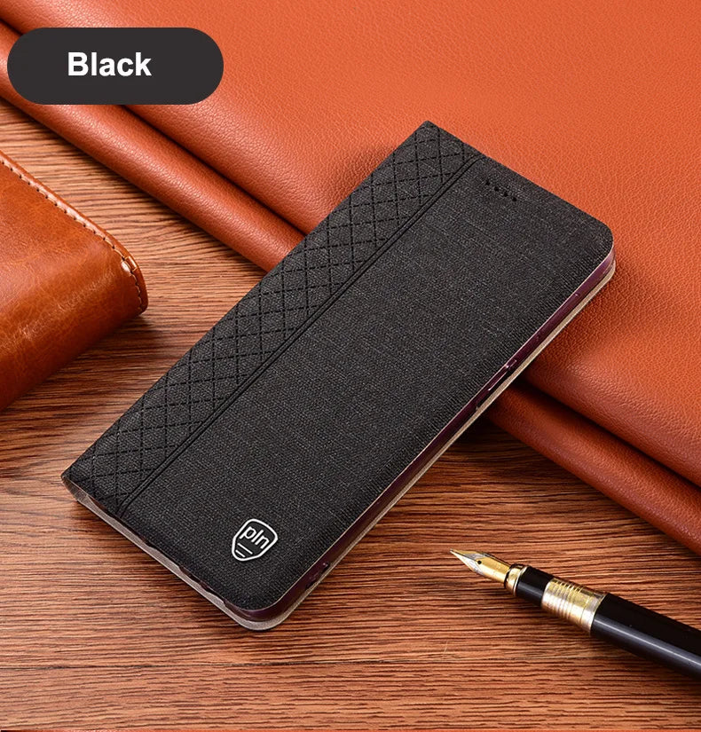 Magnetic Flip Cloth Leather Google Case - DealJustDeal