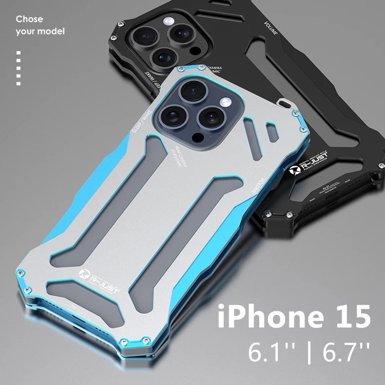 Shockproof Slim Aluminum Metal iPhone Case - DealJustDeal