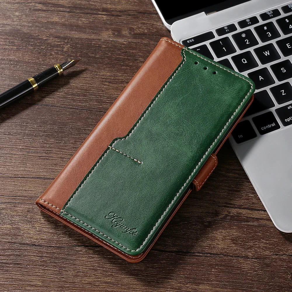 Leather Wallet Card Slot Flip Google Case - DealJustDeal