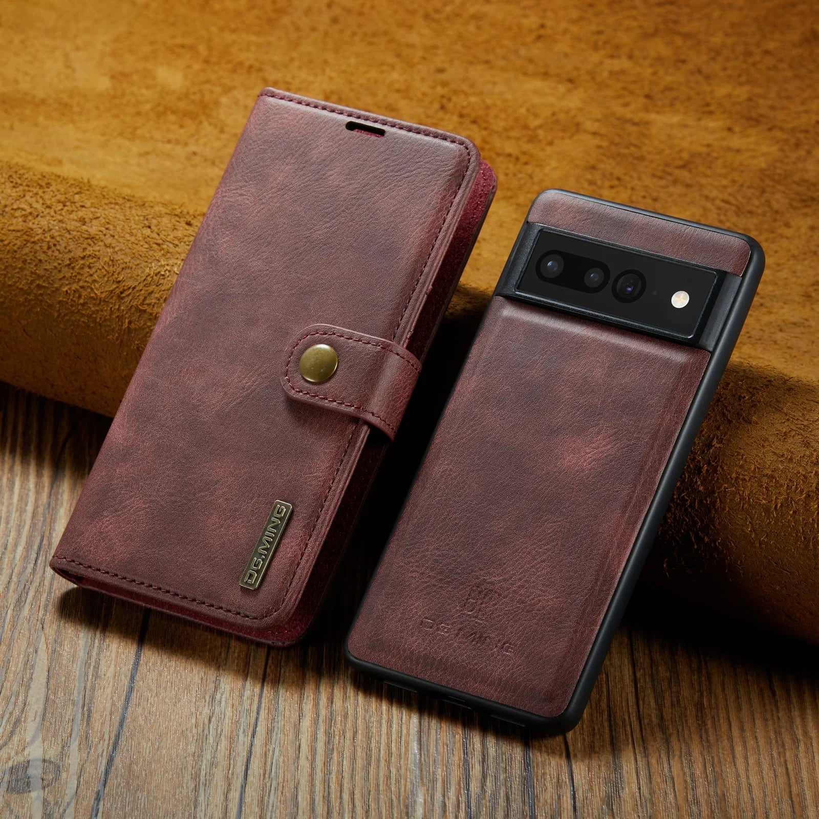 Retro Detachable Magnetic Leather Google Case - DealJustDeal