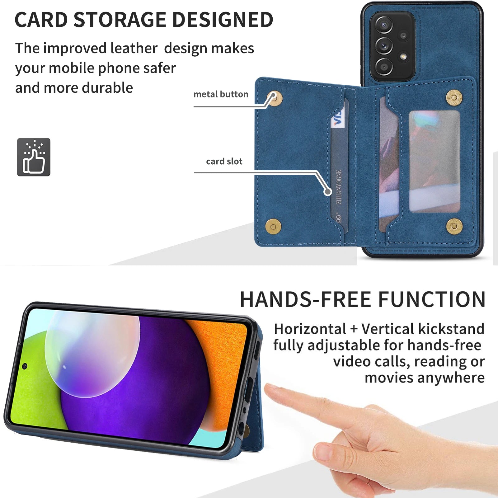 Wallet Card Slot Holder Galaxy S Case - DealJustDeal