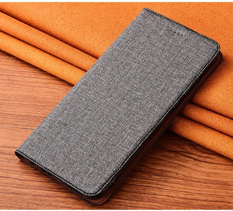 Magnetic Cotton Leather Flip Google Case - DealJustDeal