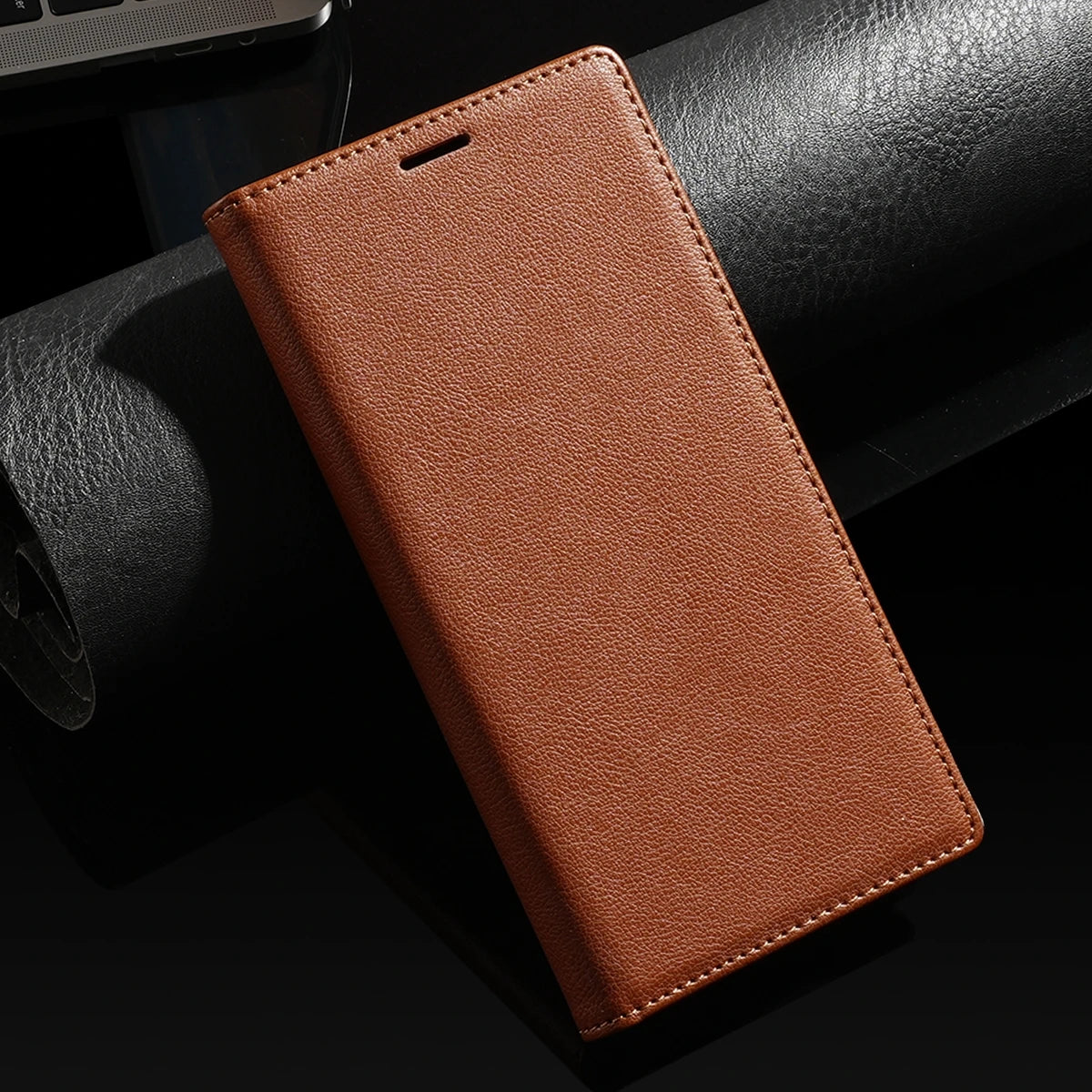 Ultra-thin Magnetic Flip Book Card Holder Wallet Leather Google Case - DealJustDeal