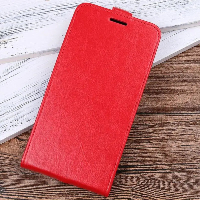 Luxury Leather Vertical Flip iPhone Case - DealJustDeal