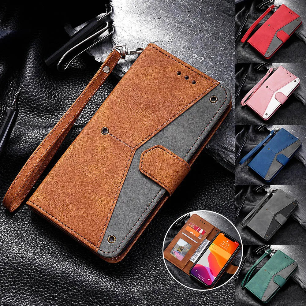 Lanyard Card Pocket Flip PU Leather Wallet Google Case - DealJustDeal